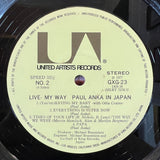 Paul Anka – Paul Anka In Japan - Live - My Way (2 vinilos - Incluyendo grandes éxitos) (2LP) (Japan) - 1977