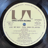 Paul Anka – Paul Anka In Japan - Live - My Way (2 vinilos - Incluyendo grandes éxitos) (2LP) (Japan) - 1977